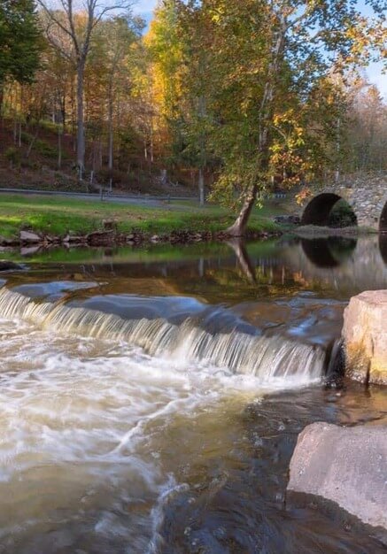 Stone arch bridge